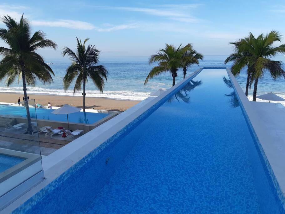 2Bdr, Beach Front Luxury Sunset View Heated Pools /Gym Puerto Vallarta Exterior photo
